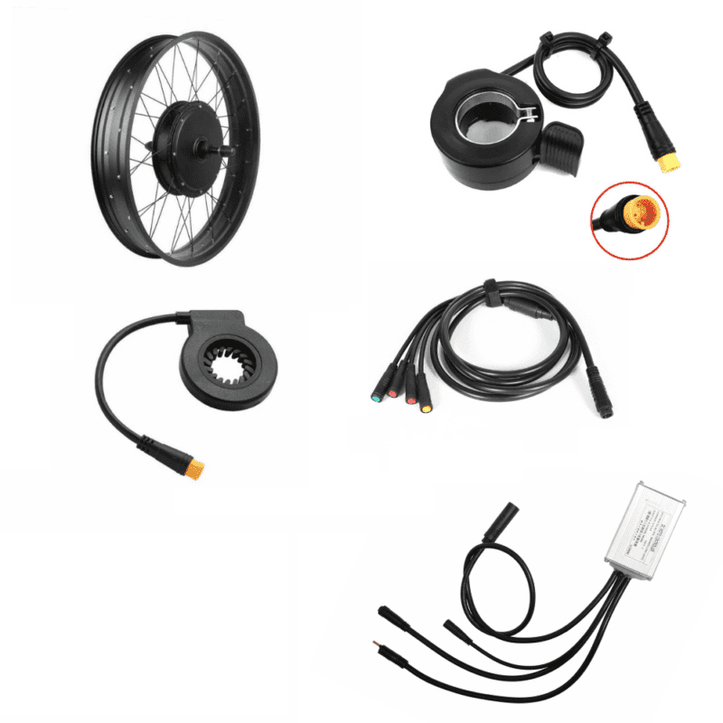36V 500W FatBike Arka Motor Elektrikli Bisiklet Kiti Tum Jant Ebatlari icin Uyumlu