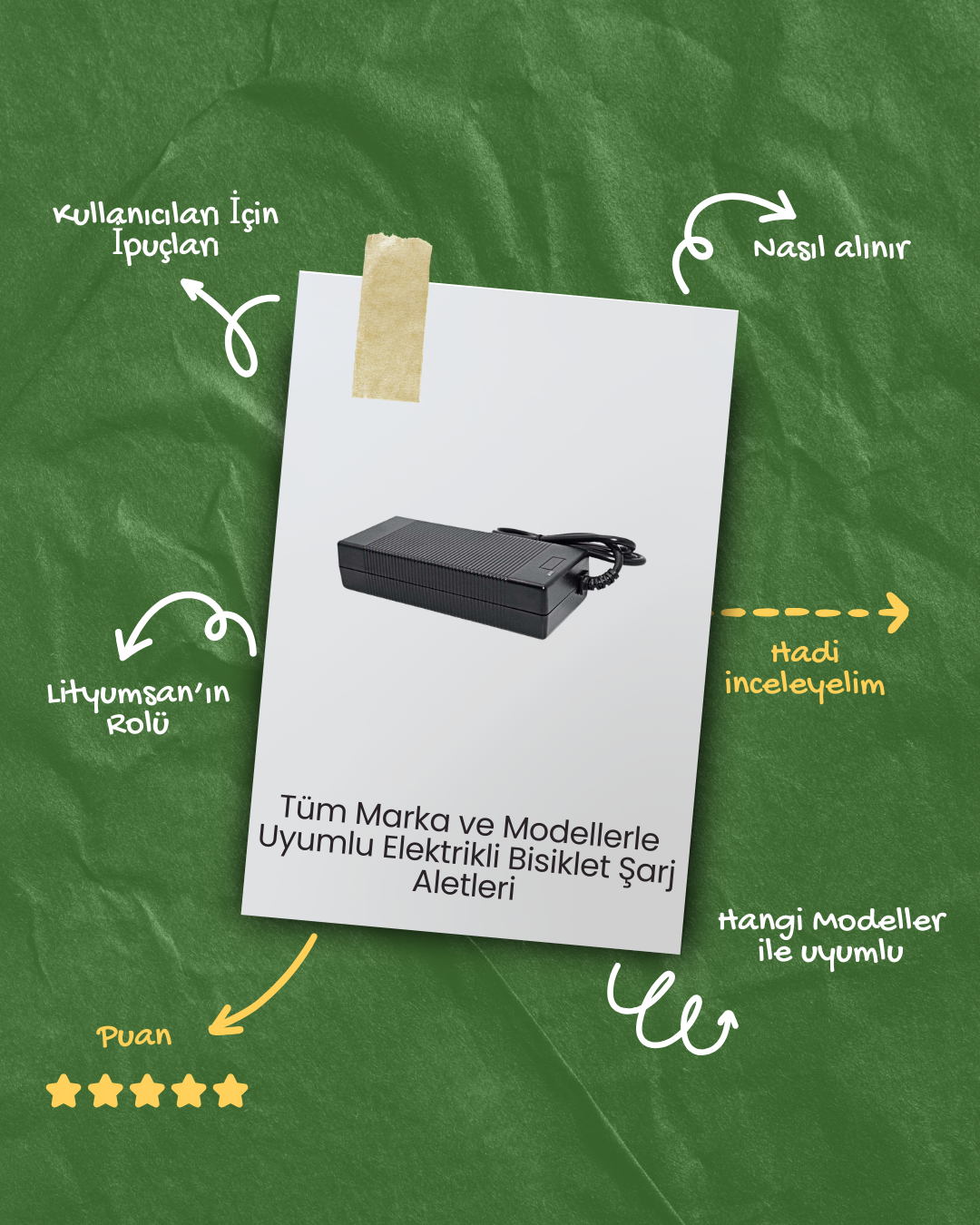 Arora Sarj Aleti Ape Ryder Sarj Aleti