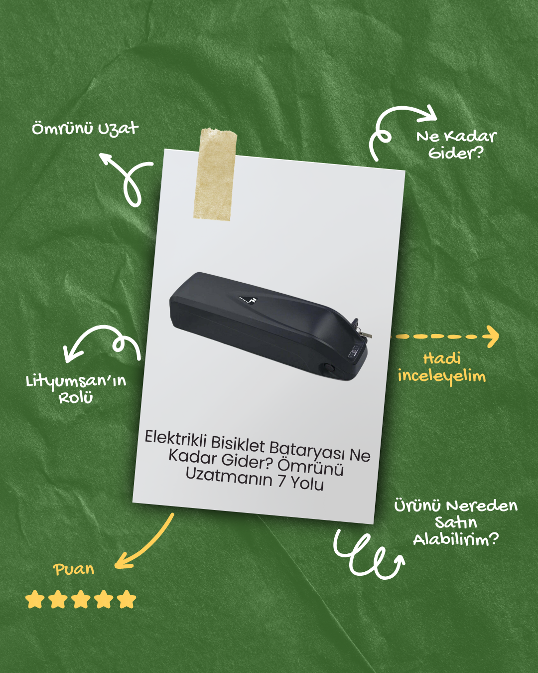 Elektrikli Bisiklet Bataryasi Ne Kadar